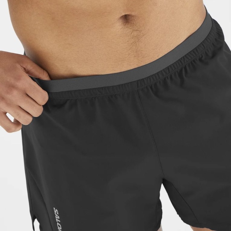 Black Salomon Cross 5'' Men's Shorts | IE LG3167